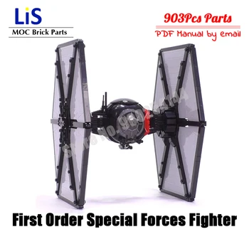 Novi Space Star Wars 10900 Imperial TIE Fighter Building Blocks Ikonički Attack Craft kompatibilan s Лепининговыми igračke za djecu