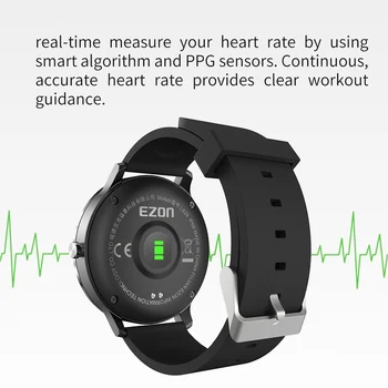 EZON L829 Smart Watch Heart Rate Monitor u Sleep Praćenje 1.3-inčni zaslon osjetljiv na dodir IP68 Digital Sport Watch