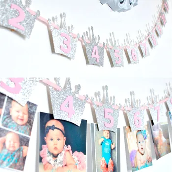 1 kom foto banner Baby Shower prvi rođendan dekoracija DIY za dječju sobu GHS99