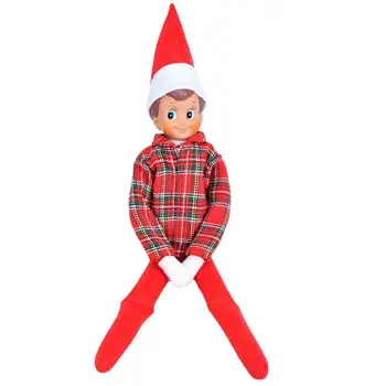Božićni vilenjak lutka odijelo Elf cosplay obitelj Božićni domjenak Novu godinu ručni rad Elf igračke plišani lutke haljinu (bez lutke)