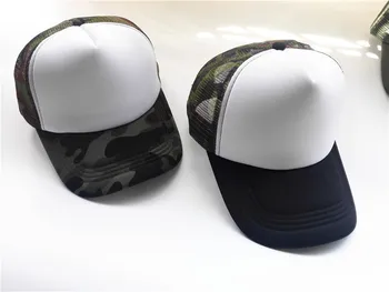 Novi DIY Custom LOGO Mesh Kamiondžija Kape prozračni patchwork kamuflaža vojske zelene kape za ispis logotipa Snapback kape