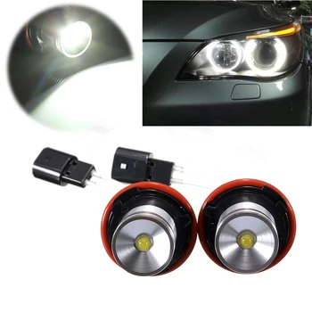 2Pcs 10W Angel Eyes White light car Halo LED žarulja za BMW E39 E53 E60 E63, E65 E64