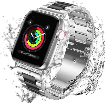Puni čvrste remen od nehrđajućeg čelika za iwatch 2/3/4/5 38/42 mm 40 mm / 44 mm za Apple Watch pojasevi satovi pribor veleprodaja