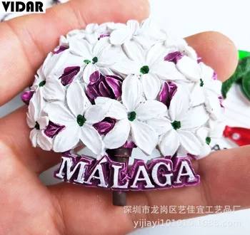 Malaga Gradski Cvijet Magnet Za Hladnjak Dominika Punta Cana Oceanu Vjetar Suvenir Magnet Za Hladnjak