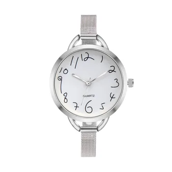 Minimalistički nehrđajućeg čelika novi modni stil kožne satovi satovi za ženske haljine ručni sat mali brojčanik 3 boje @F