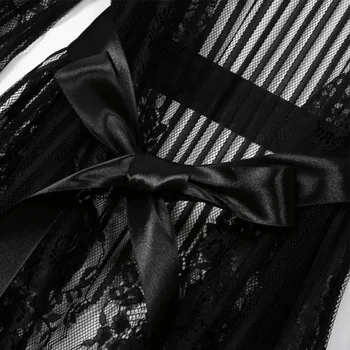 2018 Žene Seksi čipke pidžama 3XL transparentno napast donje rublje šarmantan pidžama Glavni haljine