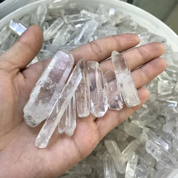 50 g točka ozdravljenja coli liječenje kamen Tibet prirodni prozirni kristal, Bijeli kvarc točke prekida coli uzorak Crystal Kamen