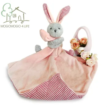 Luksuzni visoko kvalitetni ručni rad lana Pink zec novorođenog djeteta deka