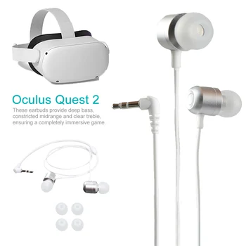 Visoke performanse dubok bas VR naočale ožičen slušalice u uhu profesionalni 3D stereo zabava čist zvuk za Oculus Quest 2