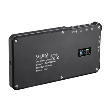 VIJIM VL-3 RGB Photography Lighting Pocket Travel Camera Light LED Video Light DSLR Fill Light 3000-6500K CRI96