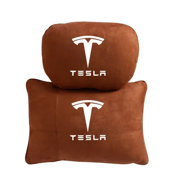 Ca vratne odjel vratne kralježnice naslon za glavu jastuk za Tesla Logo ModelX Model3 Model S Roadster Cybertuck amblem Lumbar jastuk pribor