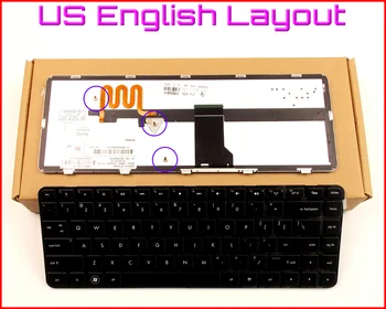 Nova tipkovnica US English Version za laptop HP Pavilion DM4-2033CL DM4-2070US DM4-1165DX XH125UA DM4-1065DX WQ875UA s pozadinskim osvjetljenjem