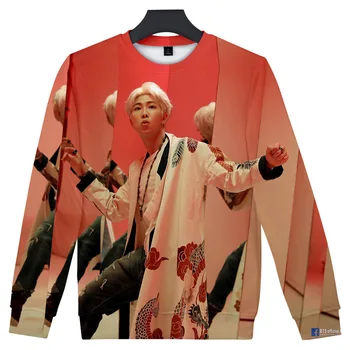 Hip-hop Kpop 3D hoodies majica slatka 3D crtani, tiskani puloveri veste Muški/Žene s dugim rukavima ulica odjeća K-pop Hoody
