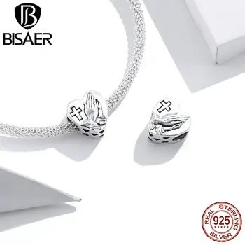 БИСАЕР ovjes 925 sterling srebra srce prirode perle matična ljubav oblik srca perle privjesak DIY originalne narukvice nakit