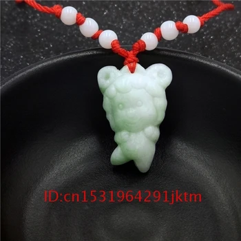 Klesanog Amulet bijeli žad ogrlica kineski priručnik jadeit muškarci Darove moda zelena privjesak Šarm žene nakit Zodiac 1pc prirodni