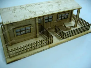 Eur Classic households homes model the fence hut Wooden model kits