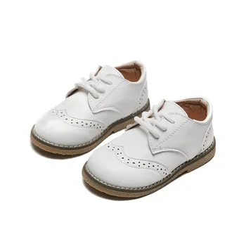 2020 Kvalitetne Dječje Kožne Cipele Dječaci Tenisice Prozračna Dječje Cipele Za Djecu Stan Čipke Slobodno Dječaci Tenisice