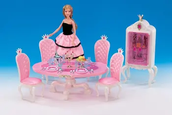 Original za princezu Barbie restoran stol set namještaja 1/6 bjd lutka pribor kuhinjski ormarić igračka na poklon