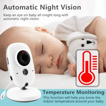 VB603 bežični video u boji baby monitor s 3,2 inčnim LCD zaslonom 2-sistemski audio razgovor noćni vid nadzor skladište sigurnosti usluga