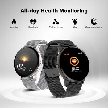 LIGE 2020 New Color Screen All Smart Watch Women men Multifunctional Sport Heart Rate Blood Pressure IP67 Waterproof Smartwatch