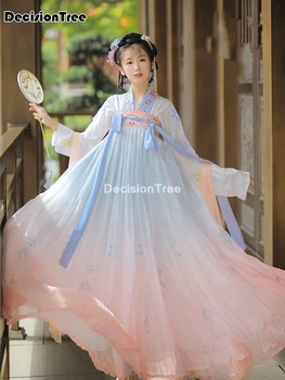 2021 drevni tradicionalni китаянка elegantan haljinu ханфу fantastična vez scenic narodni plesni kostim klasicni dinastija Tang ханфу