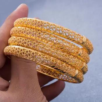 24k 4kom boja zlata Dubai Indija narukvice za žene afričke vjenčanje narukvice zlatne vjenčanje narukvice nakit darove