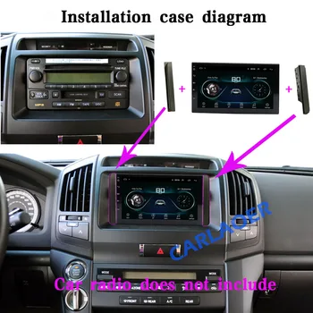 2 Din okvir za auto-radija Toyota Camry Vios Corolla Wish Altis 4500 za većinu Toyota old radio Audio Stereo Panel Trim Kit