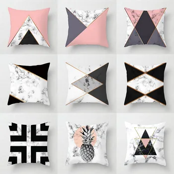 Skandinavski stil crna pink jastuk moderni minimalistički geometrijski trake dijamant apstraktna umjetnost jastuk Home Dekor za uredski stolac