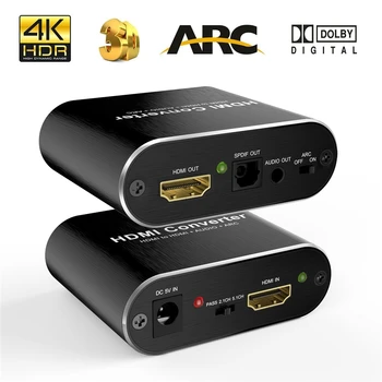 HDMI 2.0 audio extractor 5.1 ARC 4K 60Hz HD HDMI audio Converter nezavisni stereo izlaz optički TOSLINK SPDIF zvučnika PS4