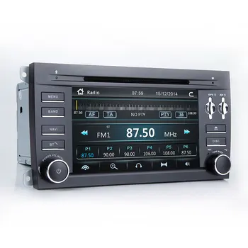 2 Din auto DVD player sredstva za Porsche Cayenne 2003 2004 2005 2006 2007 2008 2009 2010 GPS navigator Radio glavobolja, blok 125 mm