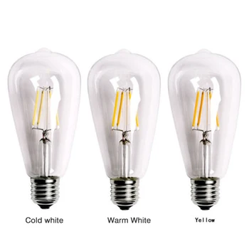 Led žarulja E27 220 2 W 4 W, 6 W 8 W led staklene lampe retro vintage led žarulje sa žarnom niti ampule