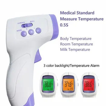Novi Beskontaktni Termometar Infracrveni Termometar Čelo Tijelo Djeteta Odrasle Vanjski Kućni Digitalni Infracrveni Groznica Uho Termometar