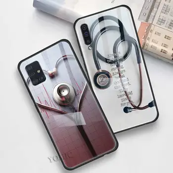 Medicinska sestra medicinska medicina stakleni torbica za Samsung Galaxy A50 A71 A51 5G A70 A10 A31 M51 A41 A21s A40 A91 A30 A11 M31 A72 poklopac telefona
