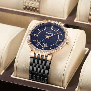 Modne marke dizajnerske ručni sat gospodo gorski kristal haljina kvarcni sat od nehrđajućeg čelika, vodootporan poslovne sat gospodo relogio 2021