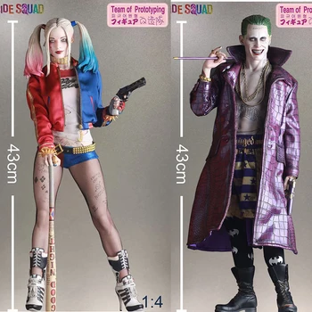 43cm lude igračke Quinn lik Odjeljenje samoubojstava Joker figurica 1/4 skala obojena lutka tim izrade