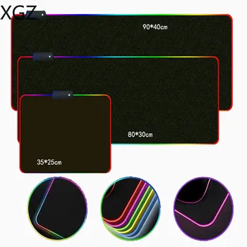 XGZ Space veliki RGB gaming podloga za miša LED pozadinsko osvjetljenje gumeni đonovi tipkovnica Mause stolni mat