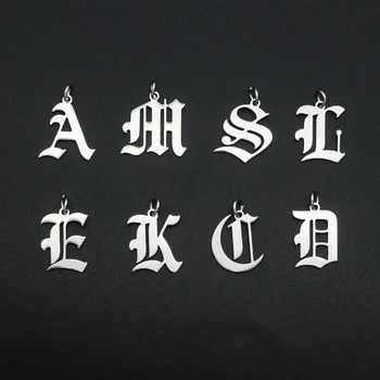 10 kom./lot nehrđajućeg čelika abeceda ovjes DIY inicijale od A-Z pisma privjesak za izradu nakita pribor