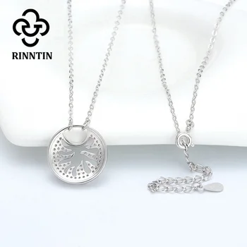 Rinntin srebra 925 Dreamcatcher privjesci za žene savršen polirana Srebrna ogrlica AAA Cirkon nakit TSN119