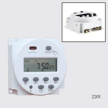 DIDIHOU CN101A 12V 24V 110V 240V digitalni LCD mjerač napajanja programabilni prekidač vrijeme budilica svjetlost timer prekidač relej
