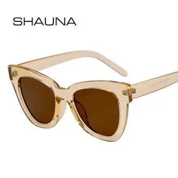 SHAUNA Retro Women Cat Eye sunčane naočale marke dizajn eksterijera nijanse UV400