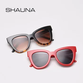 SHAUNA Retro Women Cat Eye sunčane naočale marke dizajn eksterijera nijanse UV400