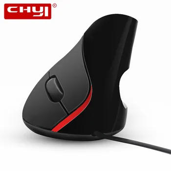 CHYI ergonomski vertikalni žičani miš optički computer gaming miš 1600DPI uredski miš sa tepih za miša za PC laptop