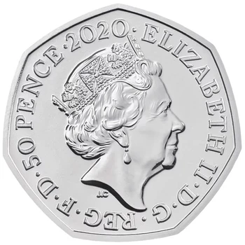 [Spot] 2020 velika Britanija je objavio 50 penija Brexit nikal-bakrena prigodni novčić pravi autentični originalni novčić