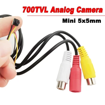 700TVL analognih kamera CMOS Color Small 5mm*5mm FPV Mini Camera NTSC/PAL For Drone Accessories Surveillance Camera