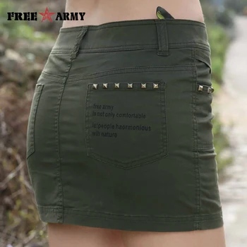 Nova moda kratke hlače žene vojna vojska maskirne zelene ispis kratki ljetni stil djevojke seksi gaćice na obloge suknje Dama GK-9507A/B
