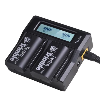 2PC D-li1 Battery + LCD brzi punjač za Trimble 54344, 92600 Pentax Battery for Trimble 5700 5800, R7, R8 GPS prijemnik