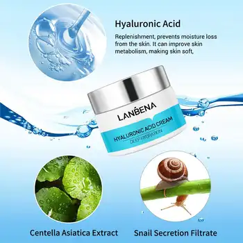 LANBENA hijaluronska kiselina krema za lice duboko vlaži umirujuće učinkovito ovlaživanje сужающиеся pore njegu osjetljive kože