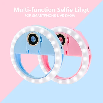 MAMEN USB punjač Selfie Ring Light prijenosni LED bljeskalica Photography Lighting Photo Camera za iPhone smartphone Youtube Beauty