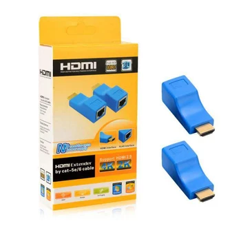 Produžni kabel HDMI HDMI na RJ45 mrežni kabel produžni kabel pretvarač kcer nad Cat 5E / 6 1080p do 30m produžni kabel za HDTV STB PS4