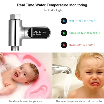 Led termometar vode elektronski ventil termometar za kadu led termometar glavni kupaonica tuš termometar
